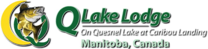 Logo of the website Manitoba's best drive-to lodge and fishing resort | Trophy Master Angler walleye & bass | Quesnel Lake Caribou Lodge